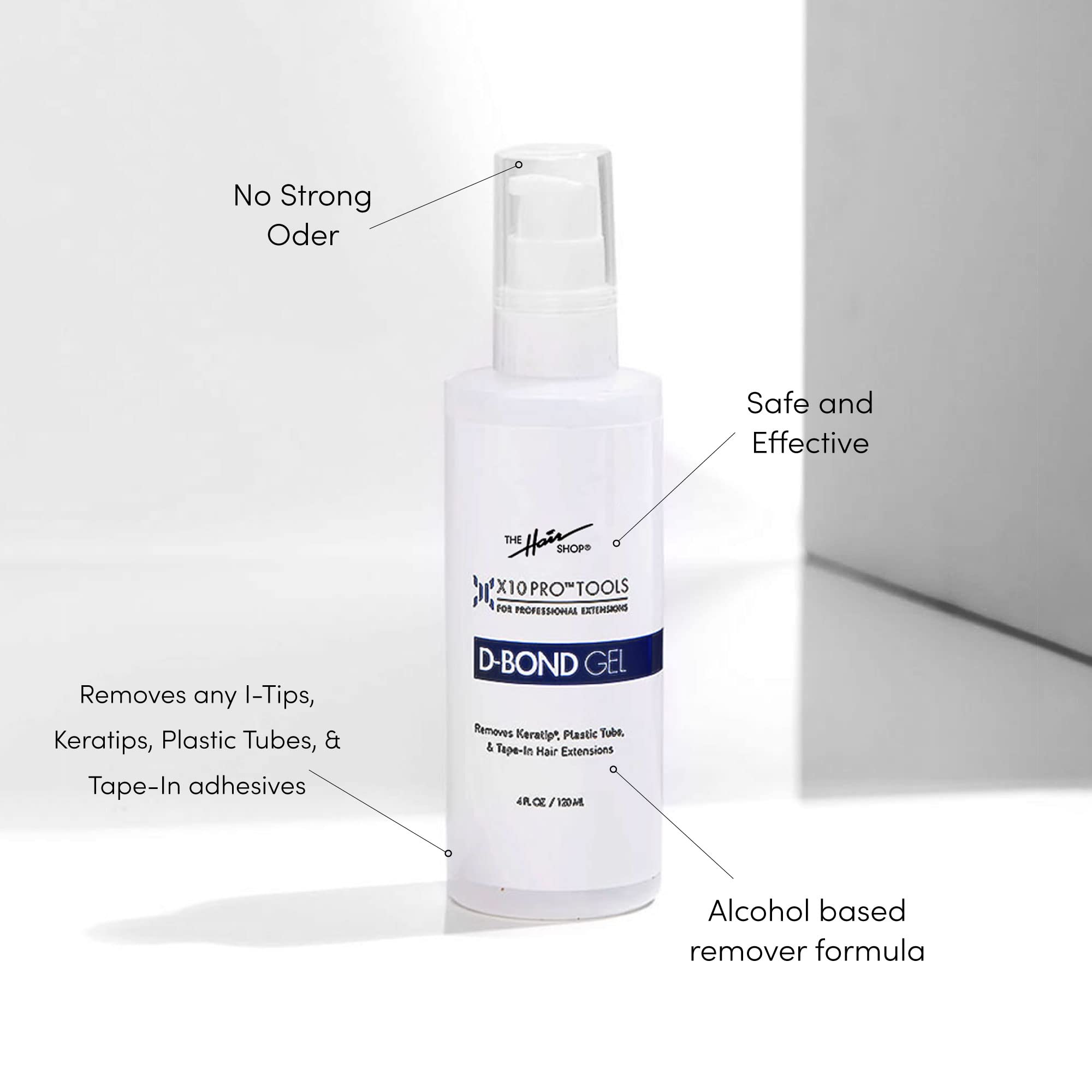 Step-by-step application of X10 D Bond Remover demonstrates bond dissolution.