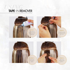 The Hair Shop X10 Pro-Tools Remover precision doser enables controlled application.