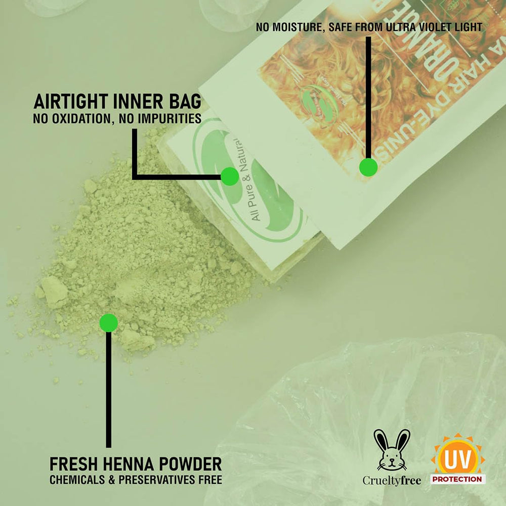 The Henna Guys 100-gram pack indicates ample product for multiple uses.