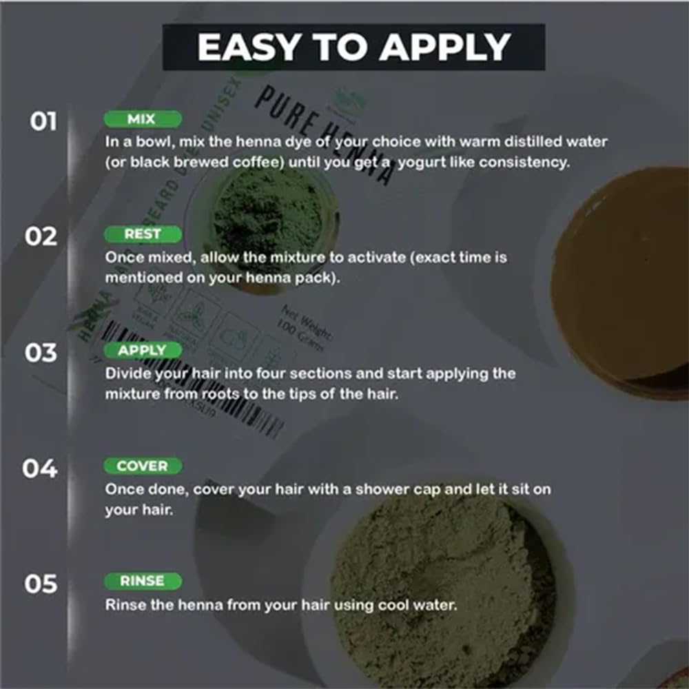 The Henna Guys applying paste gloves emphasizes clean, comfortable hair dyeing process.