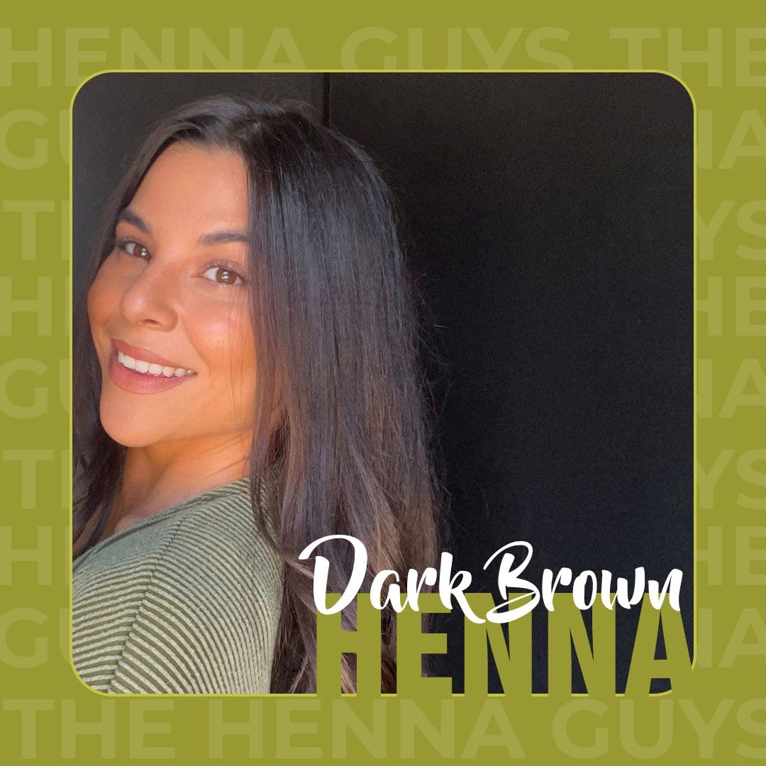 The Henna Guys dark brown hair color application on hair for even results