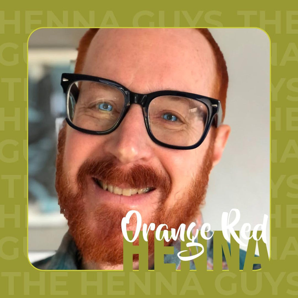 The Henna Guys hair and beard application demonstrates easy, gradual color build.