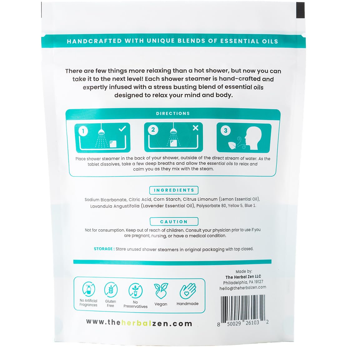 USA-made The Herbal Zen steamers adding calm to your routine.