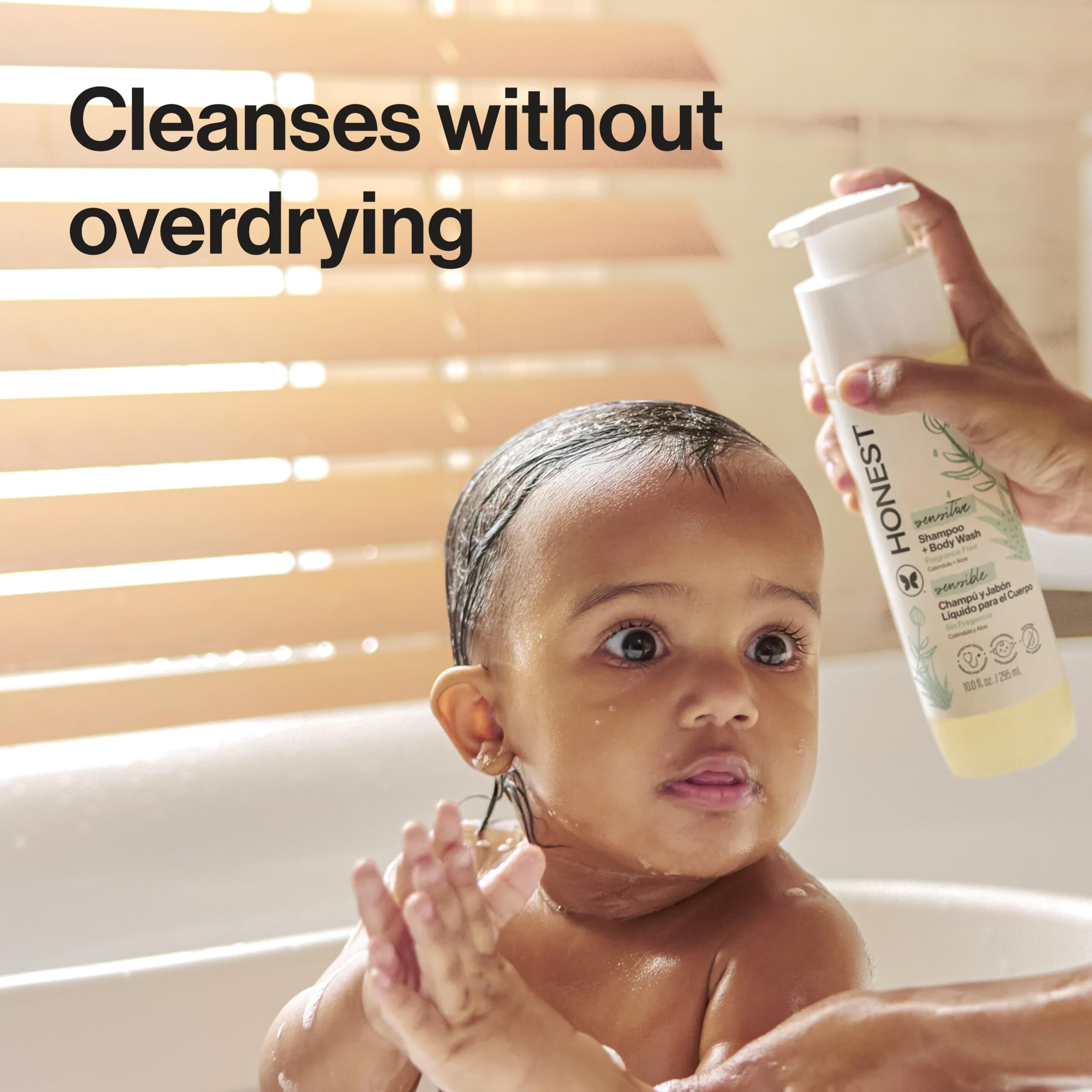 The Honest Company hypoallergenic 2-in-1 wash suitable for all ages.