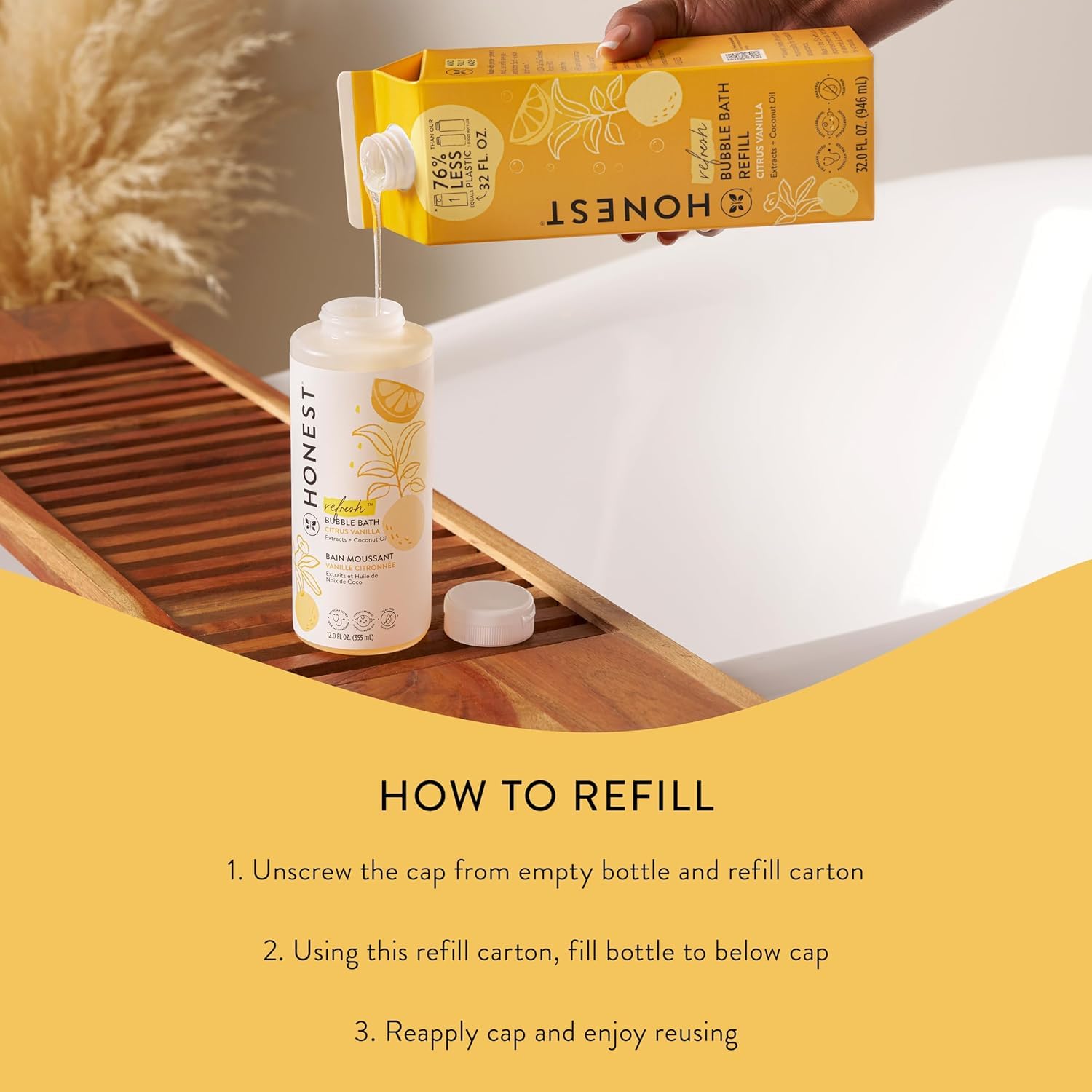 Ingredients label close-up featuring natural-derived ingredients and soothing botanicals.