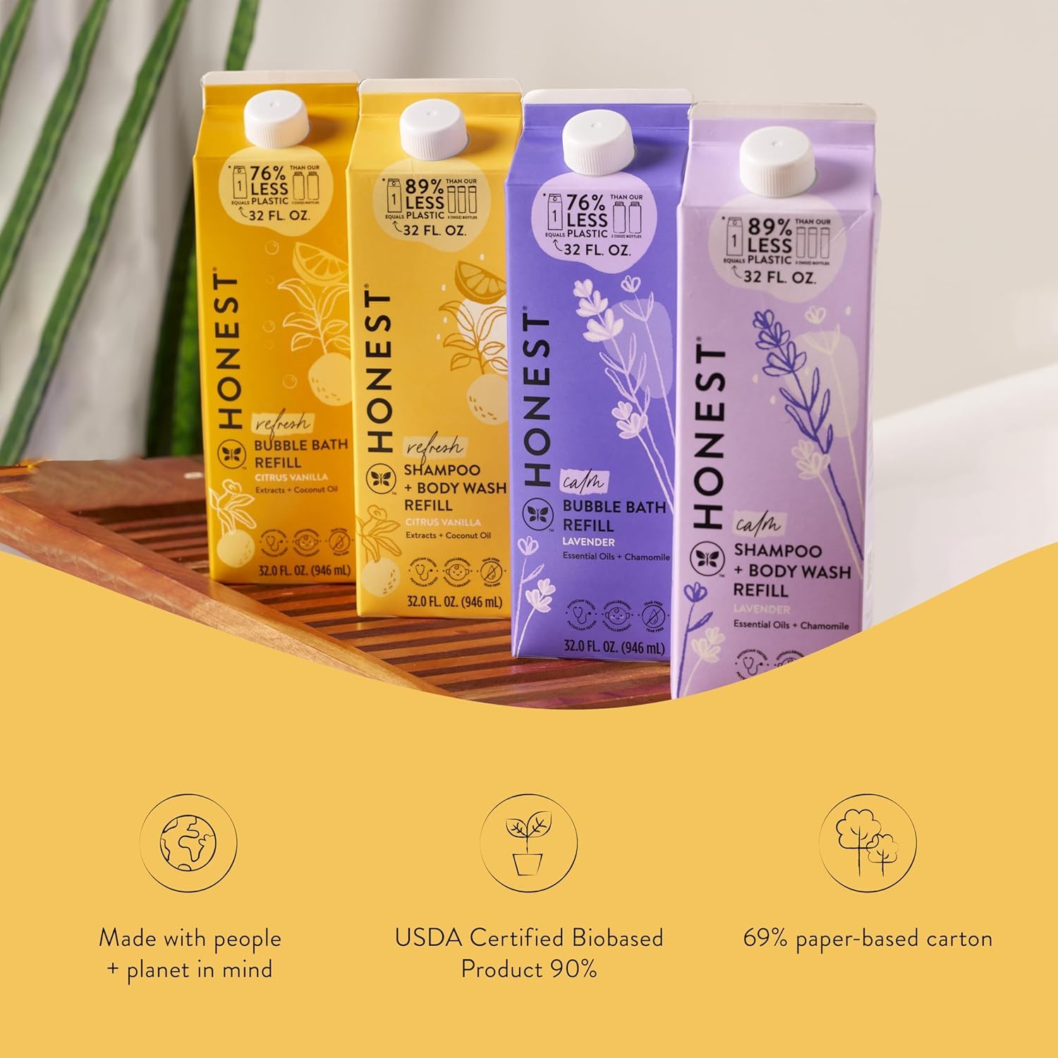 Lavender calming balance shot showing soothing botanicals for sensitive skin.