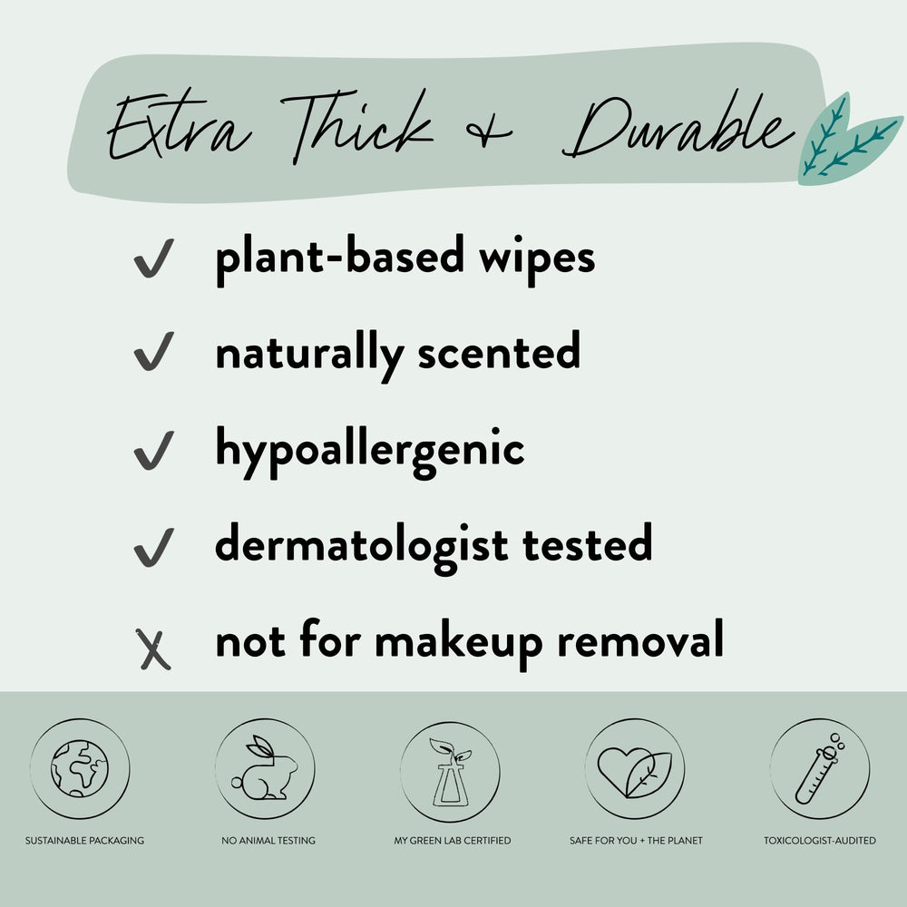 The Honest Company Calm and Cleanse wipes with lavender for serene vibes.