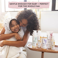 The Honest Company pump dispense demonstrates easy, mess-free application.