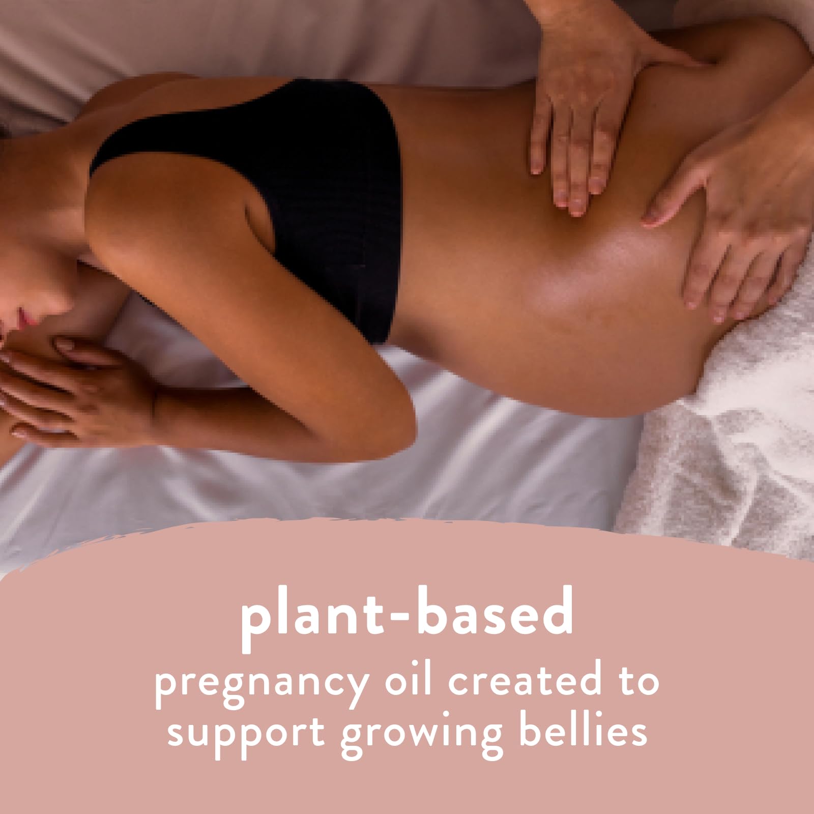 Textura cremosa de The Honest Company Glow On Body Oil para piel sensible.