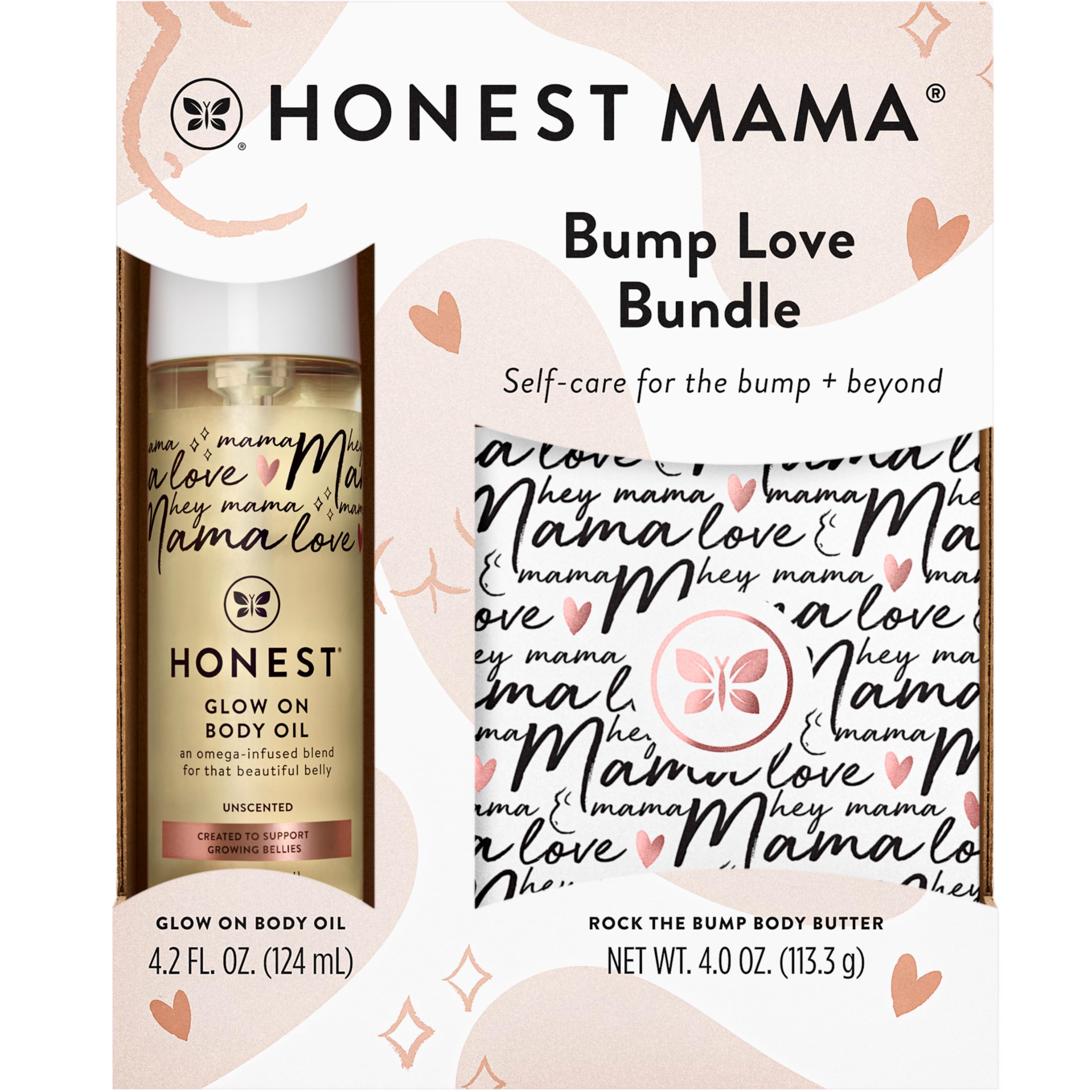 The Honest Company Paquete Mama Body, cuidado diario para la barriga.