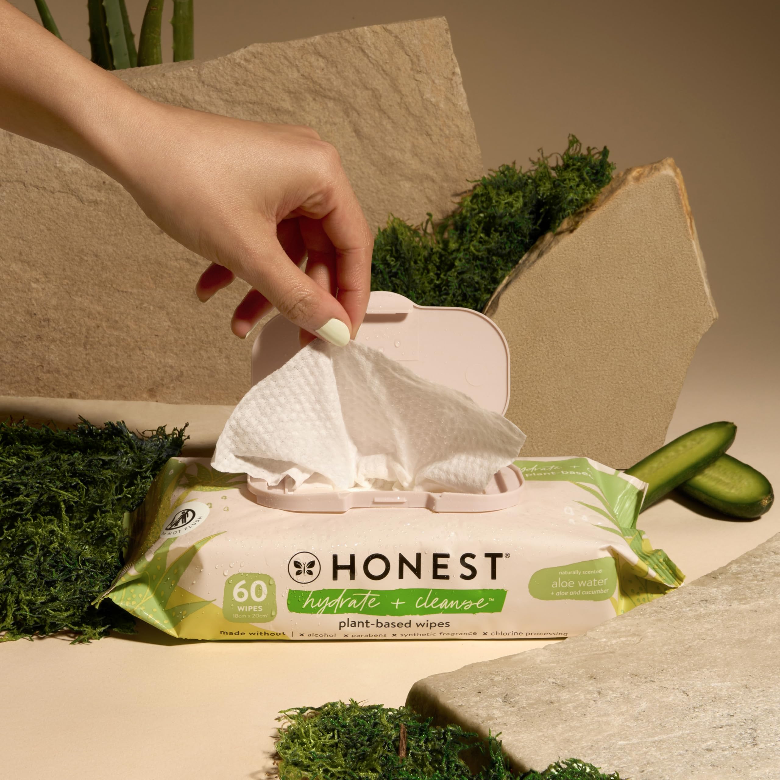 The Honest Company toallitas calma y limpia con lavanda y aloe