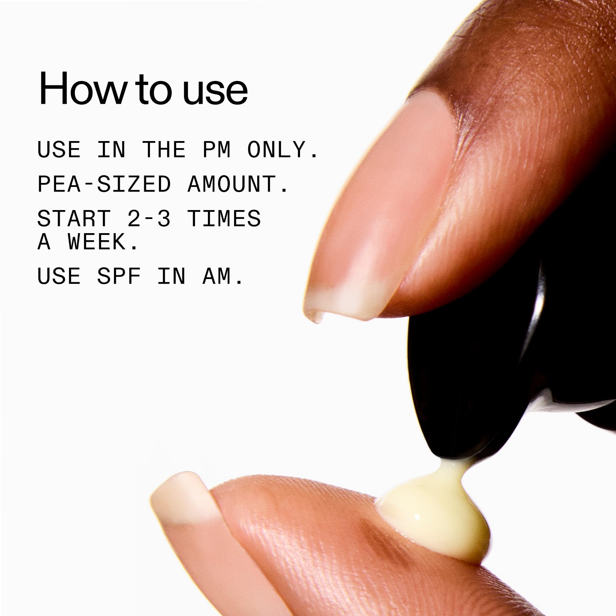 The INKEY List, pasos simples de aplicación para principiantes con retinol.