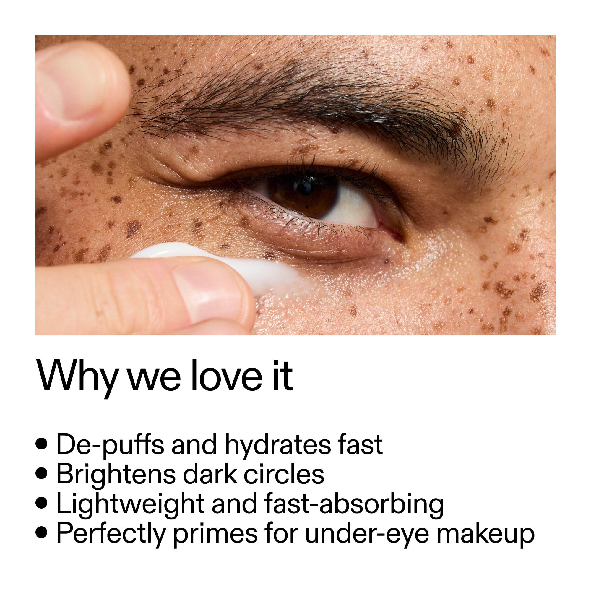 The INKEY List crema de ojos cafeína textura ligera para uso diario