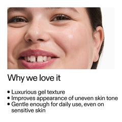 Textura gel suave del The INKEY List Fulvic Acid Brightening Cleanser para uso diario