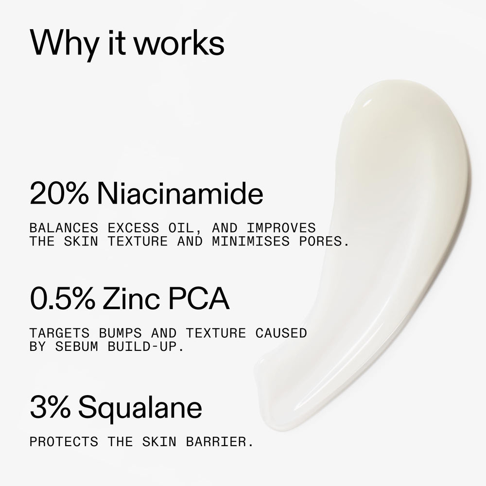 The INKEY List Niacinamide 20% Serum para poros, ayuda a controlar la grasa ocasional