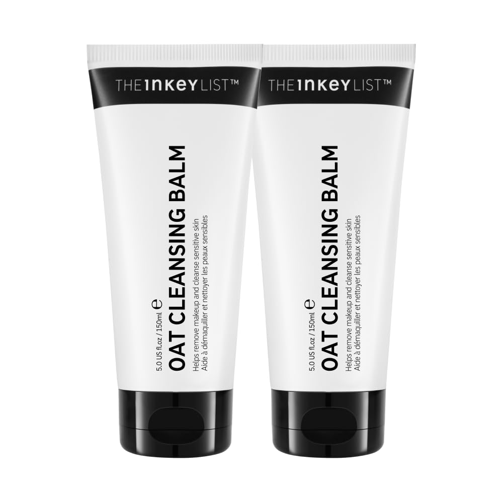 El bálsamo desmaquillante The INKEY List Oat Cleansing Balm Duo en envase limpia sin resecar la piel.