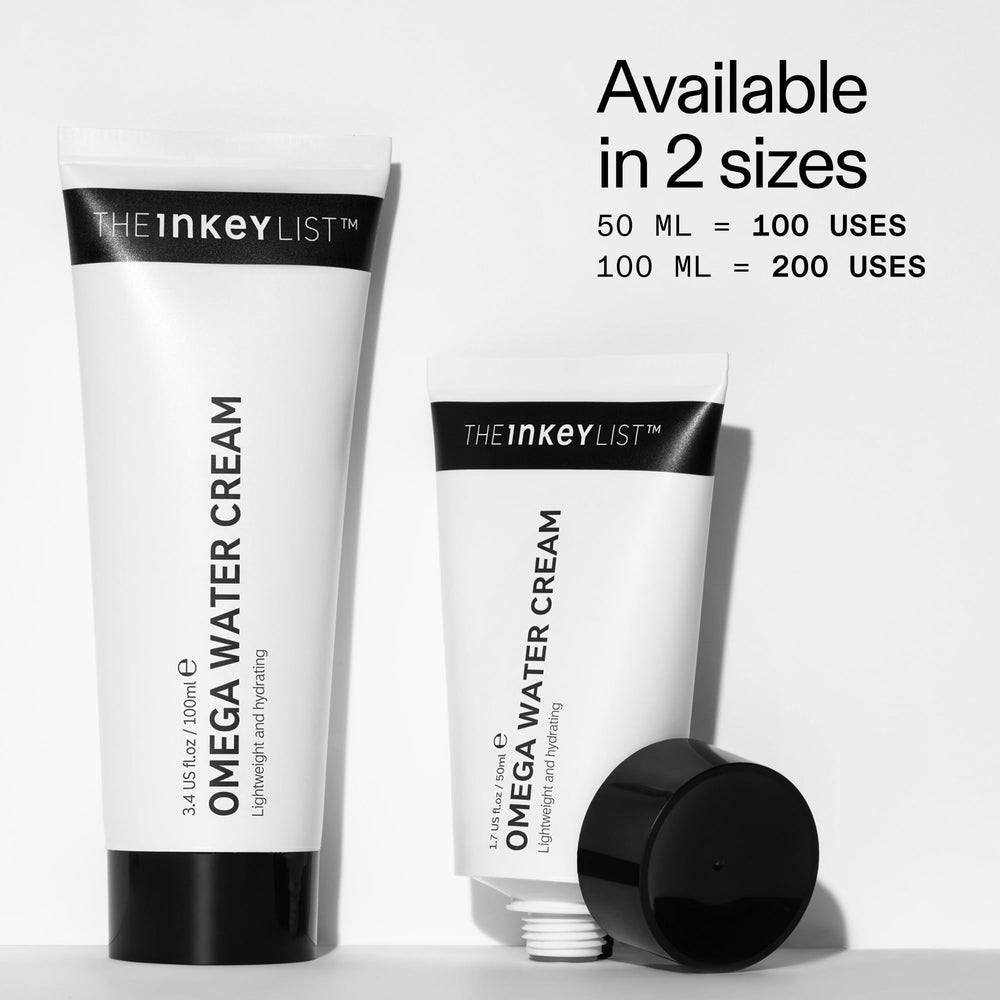 Experiencia de hidratación ligera con Omega Water Cream para piel grasa.