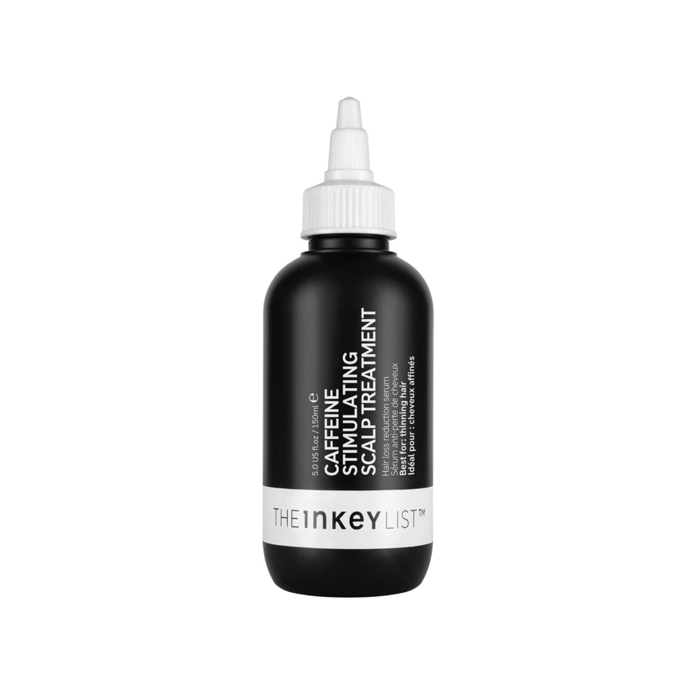 The INKEY List botella de tratamiento cafeína para cuero cabelludo, favorece la activación folicular.
