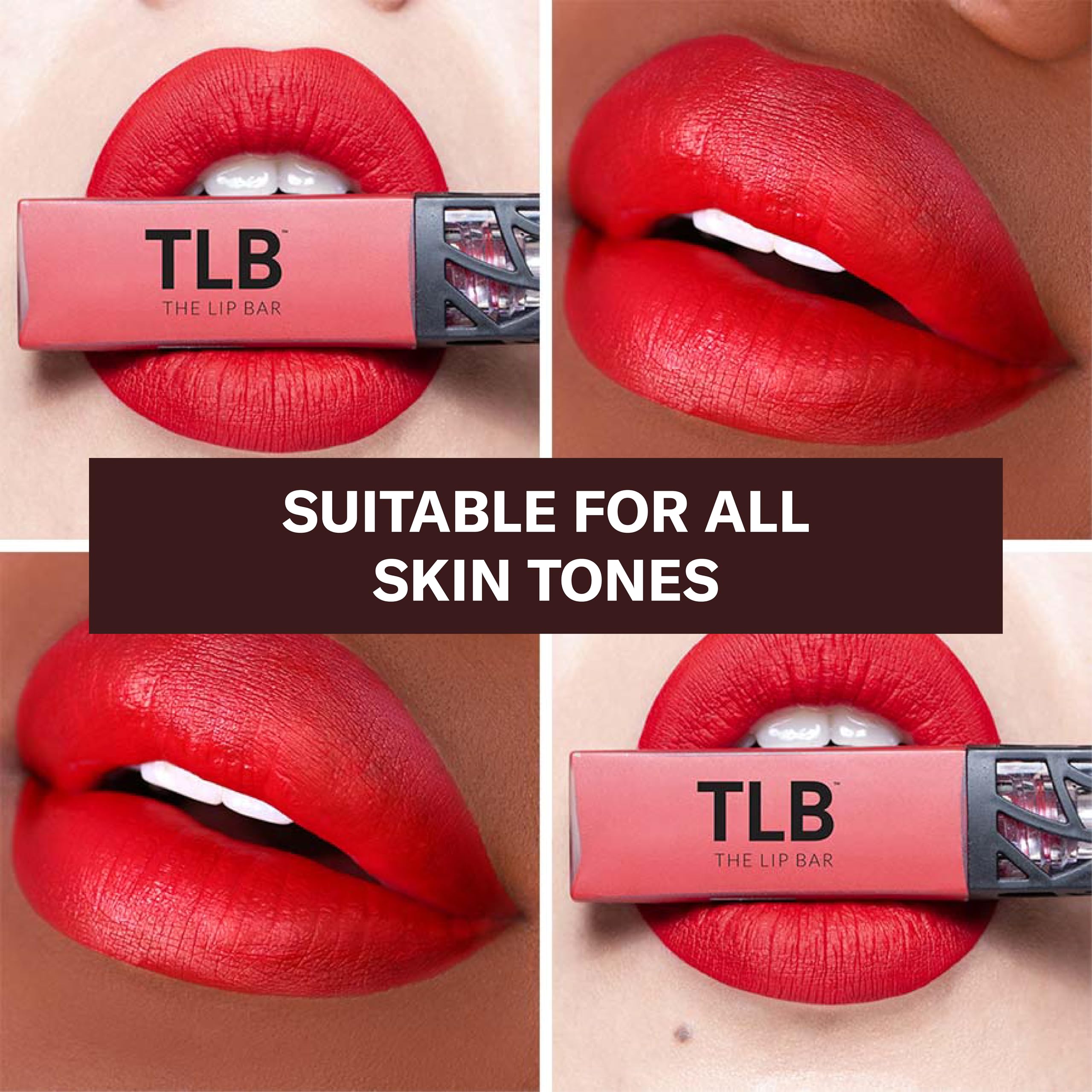 The Lip Bar Hot Mama pigmento alto para colores vibrantes y duraderos.
