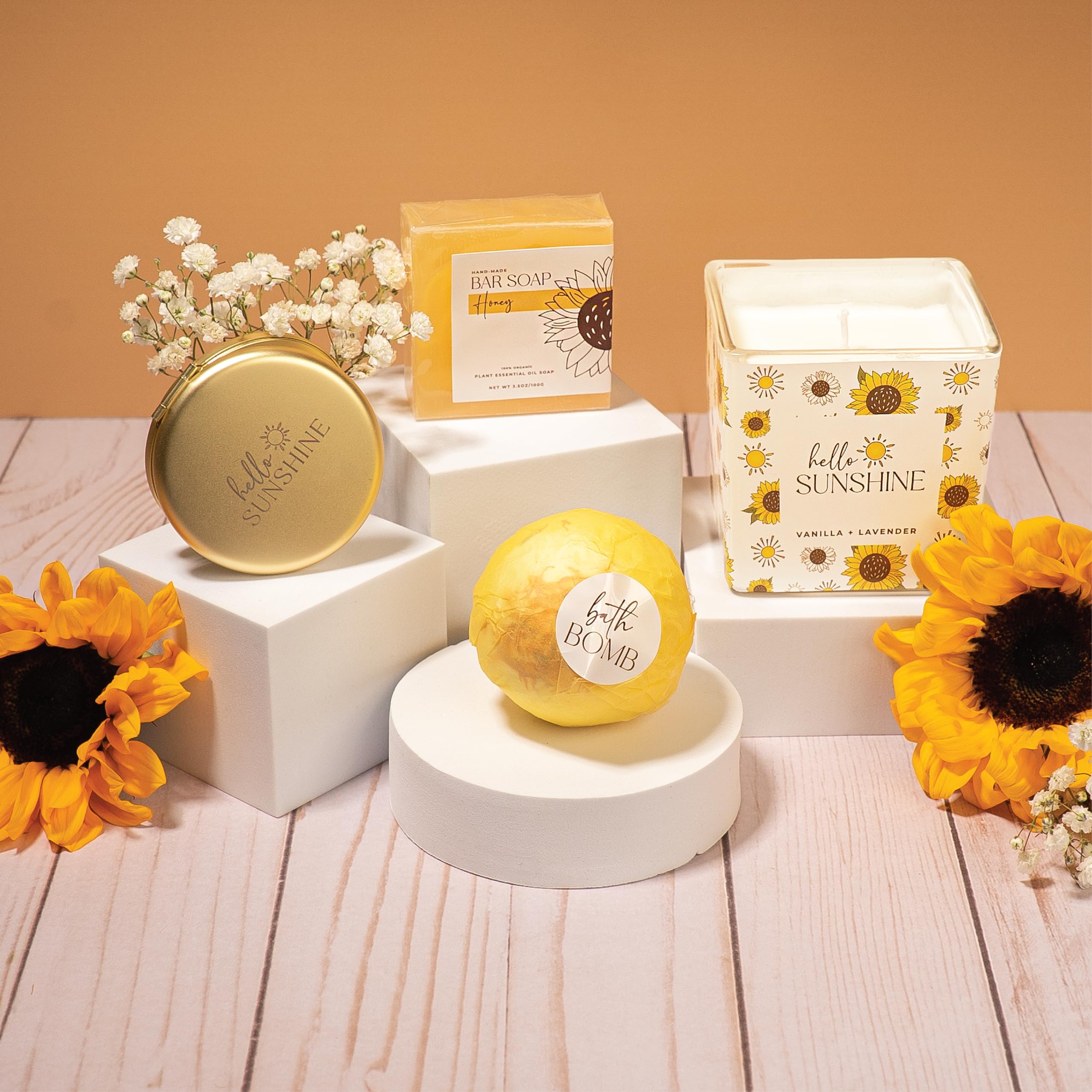 Sunflower rope bracelets from The Love Crate Co as cute accessories