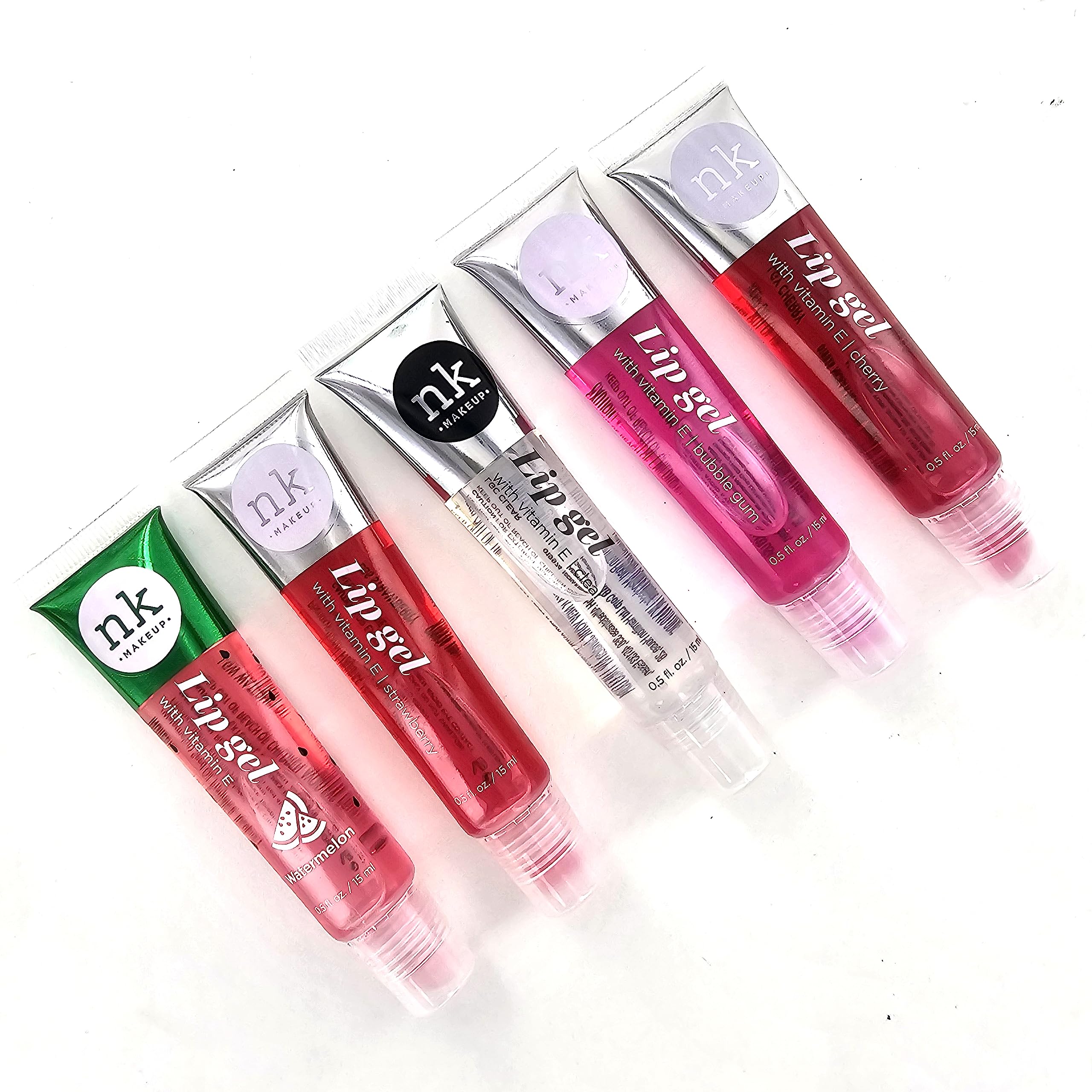 The Make-Up Artist Project strawberry lip gel with bright, glossy berry look.