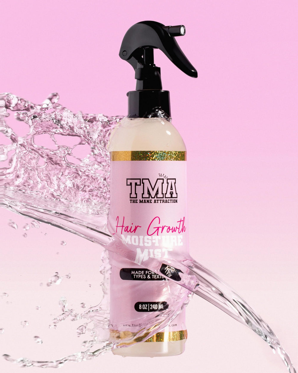 The Mane Attraction Nourishing Daily Hair Growth Moisture Mist helps reduce frizz and tame flyaways.