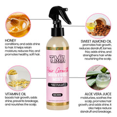 The Mane Attraction Nourishing Daily Hair Growth Moisture Mist spray nozzle closeup for quick, even coverage.