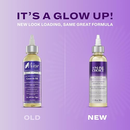 The Mane Choice Alpha Multi-Vitamin, aplicación en cuero cabelludo para nutrición rápida.