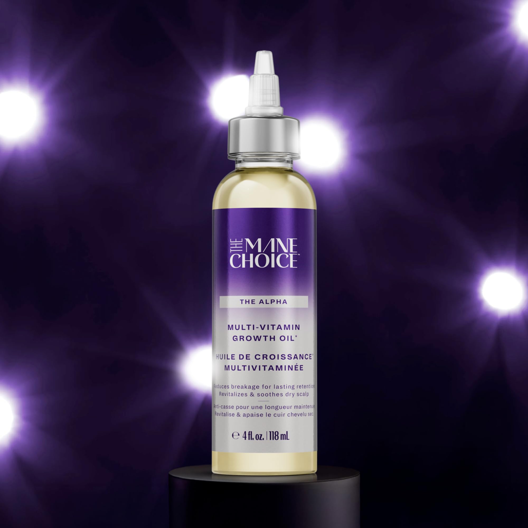 The Mane Choice Alpha Multi-Vitamin, biotina y vitamina C para cabello saludable.