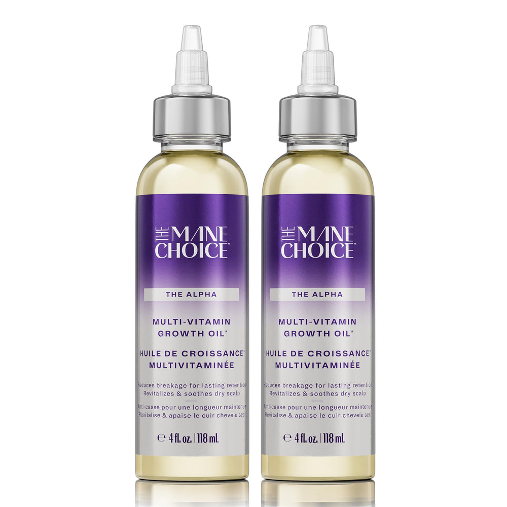 The Mane Choice Alpha Multi-Vitamin Scalp Nourishing Oil bottle for daily scalp care