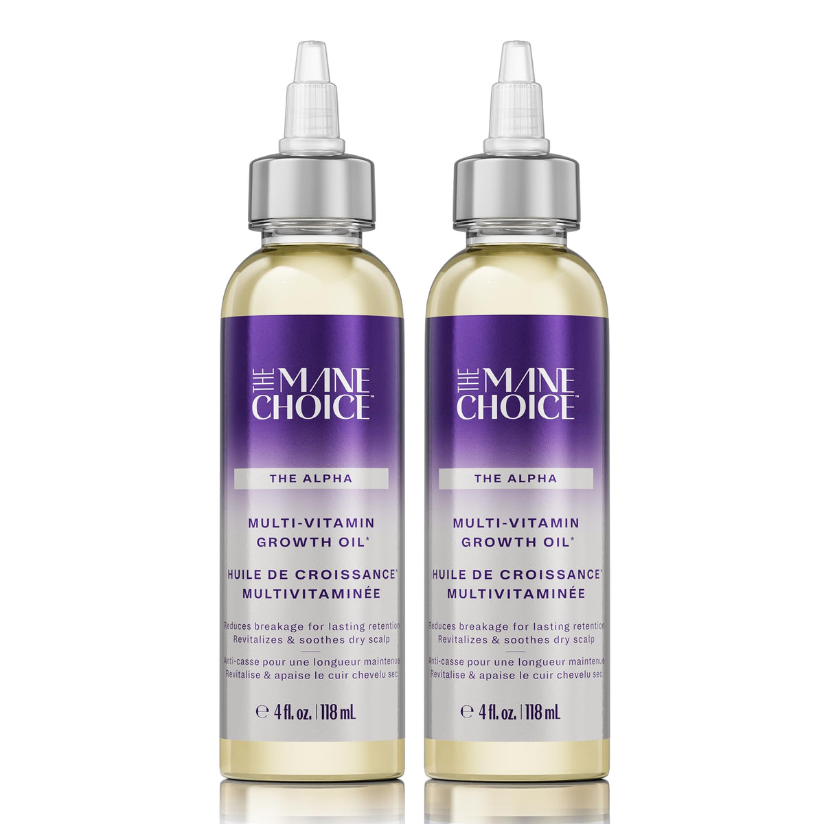 The Mane Choice Alpha Multi-Vitamin Scalp Nourishing Oil bottle for daily scalp care