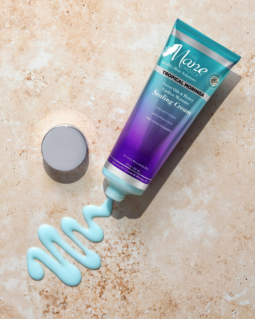 The Mane Choice hair-tangle-free application shows smooth detangling and softer hair.