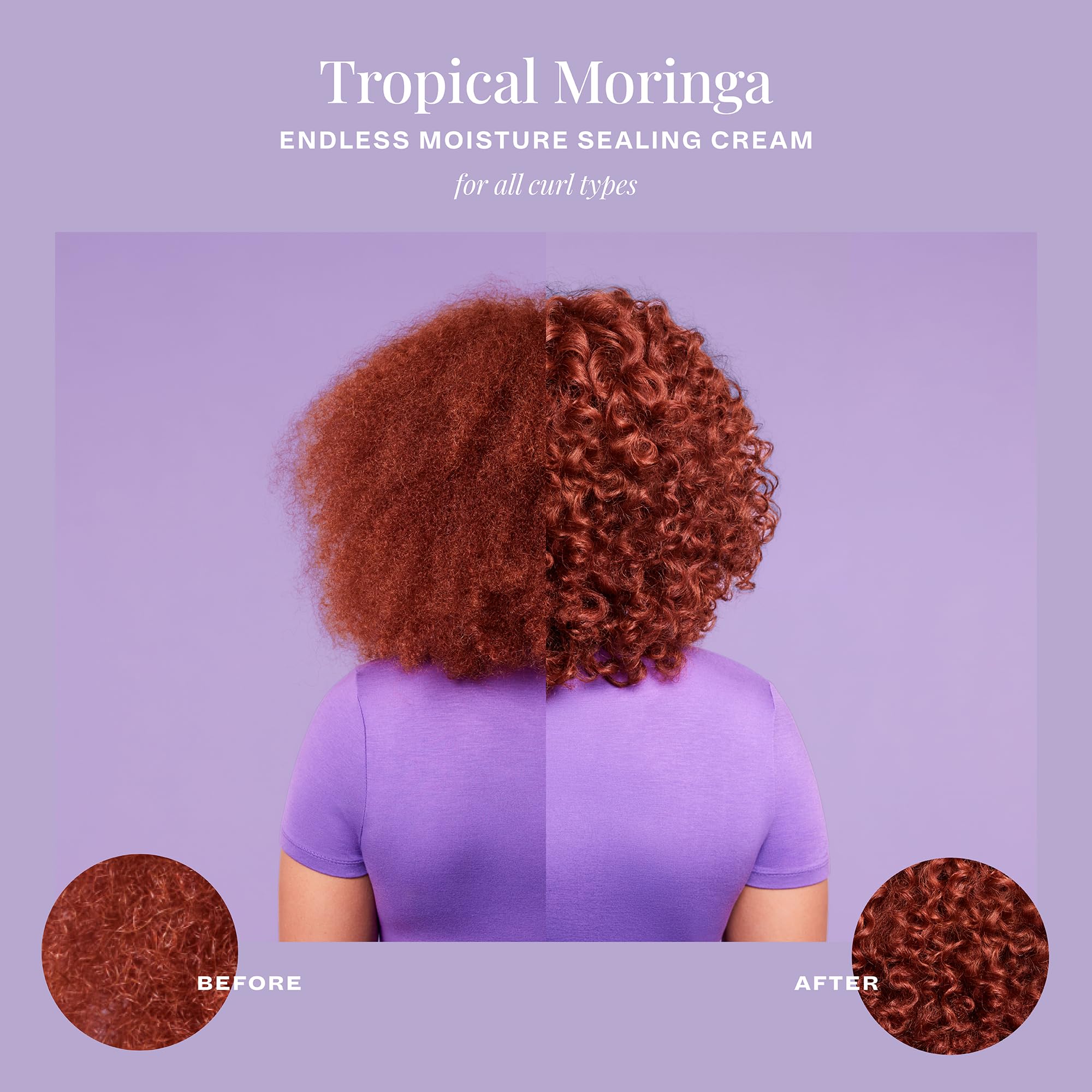 The Mane Choice tropical moringa-sweet-oil-honey blend bottle showcases nourishing ingredients for moisturized hair.