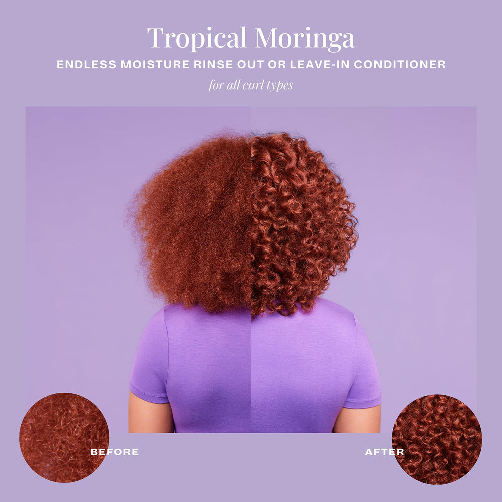 The Mane Choice Tropical Moringa Sweet Oil & Honey Endless Moisture, frasco: protección diaria y control de encrespamiento