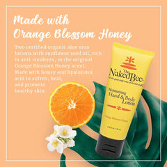 Aplicación de crema para manos con textura ligera de The Naked Bee