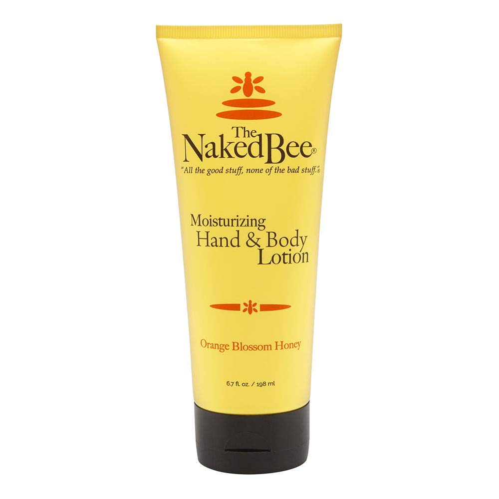 The Naked Bee loción para manos y cuerpo con miel de naranja, hidratación suave.