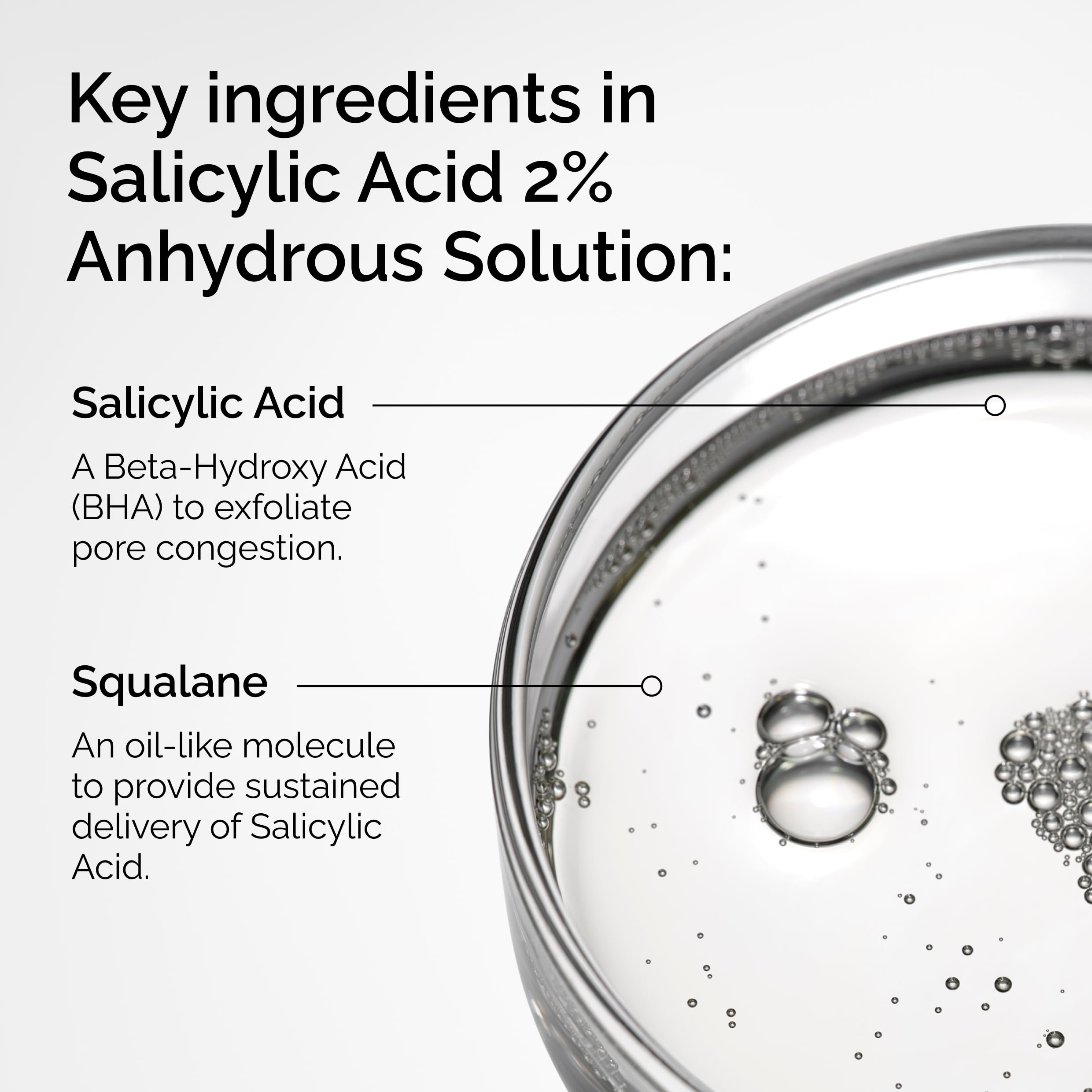 Aplicacion suave con The Ordinary acido salicilico 2% mejora textura y reduce poros
