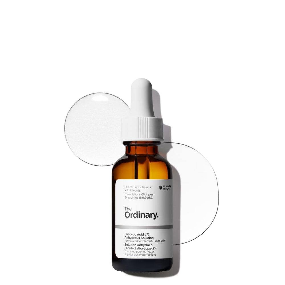 The Ordinary acido salicilico 2% en botella muestra liberacion suave para piel propensa a imperfecciones