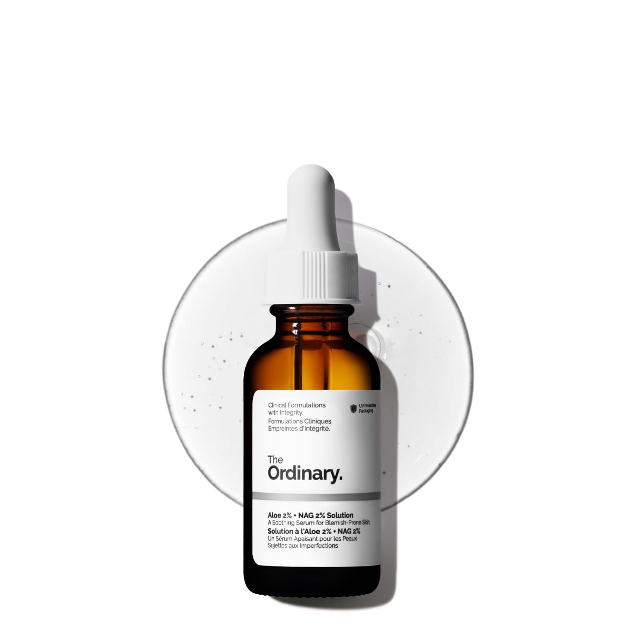The Ordinary Aloe 2% + NAG 2% en bote, hidratación suave para piel sensible.