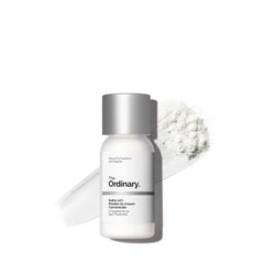 The Ordinary azufre 10% polvo-a-crema en acción para granos puntuales.