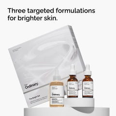 The Ordinary Bright Set cafeina-5-egcg contorno de ojos menos hinchazón.