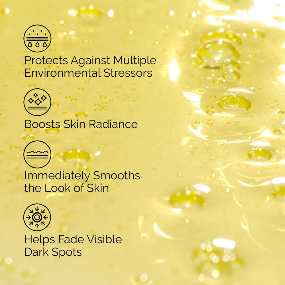 The Ordinary etiqueta del envase, informa presencia de vitamina C y antioxidantes.