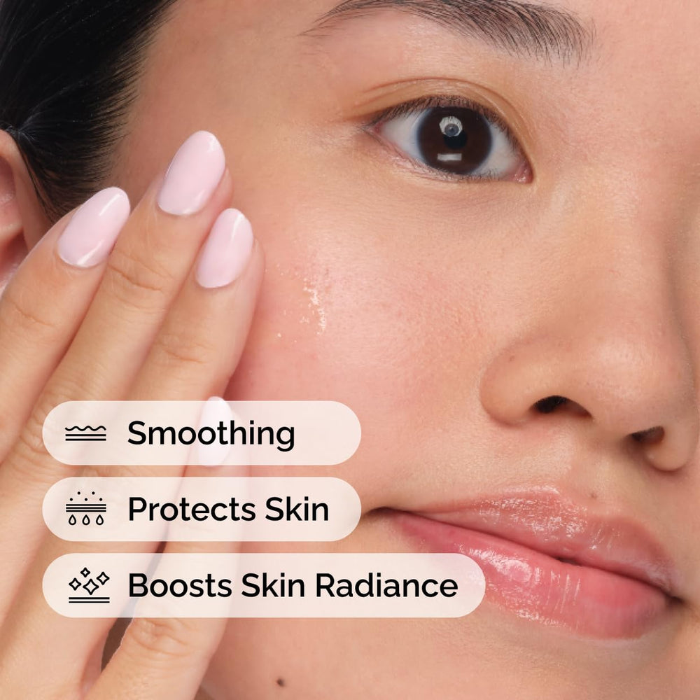The Ordinary gota de serum aplicándose, muestra absorción rápida y uso cómodo.