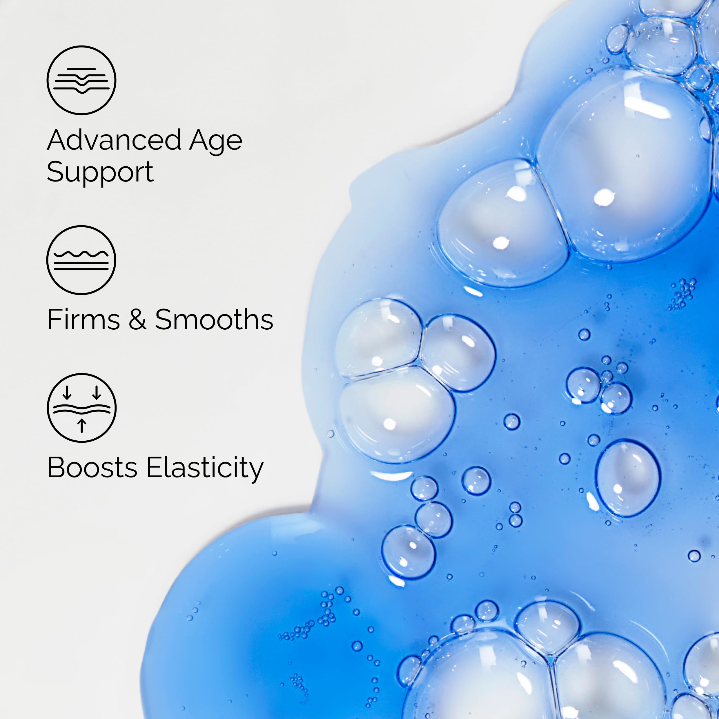 The Ordinary bottle label close-up highlights key ingredients for anti-aging support.
