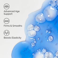 The Ordinary bottle label close-up highlights key ingredients for anti-aging support.