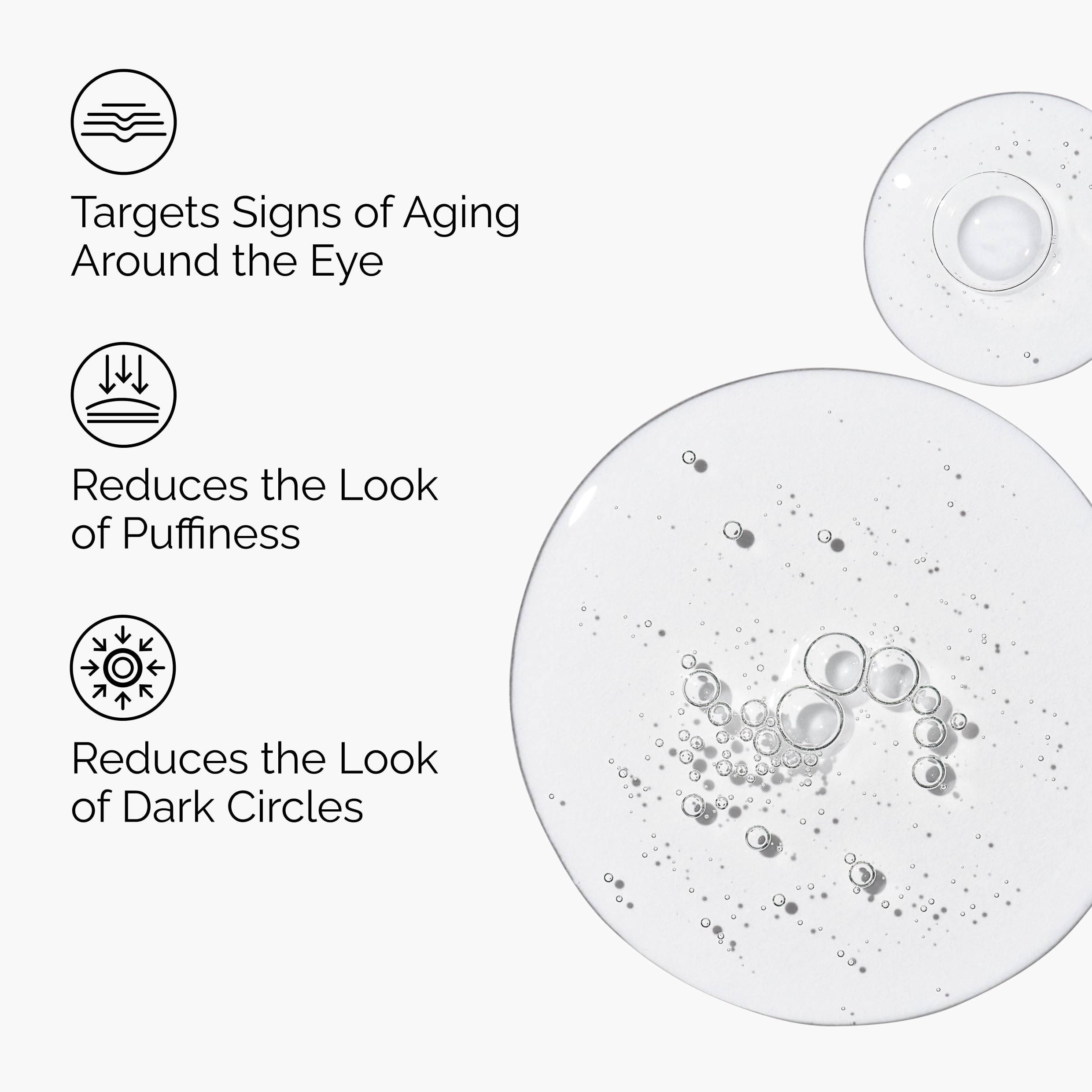 The Ordinary eye serum reduces puffiness in the under-eye region for a refreshed look.