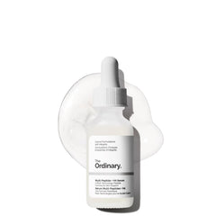 botella de The Ordinary Multi-Peptide + HA lista para uso diario y hidratación.