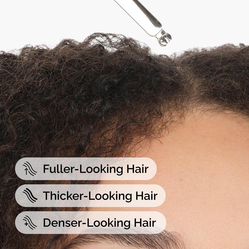 Parting line showing a fuller appearance after regular application.