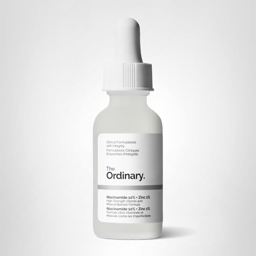 The Ordinary Niacinamide 10% + Zinc 1% serum in daily-use setting delivering brightness over time.