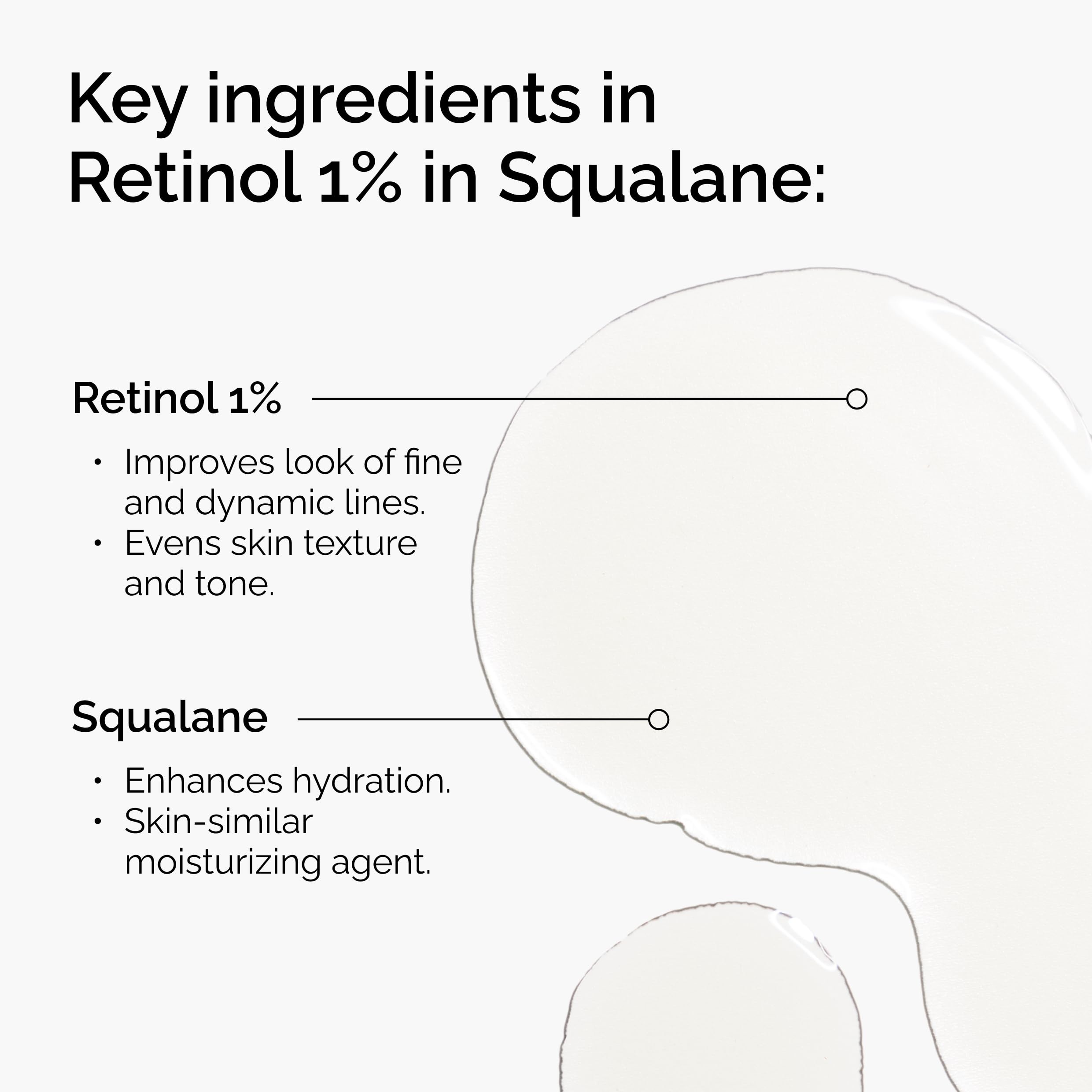 The Ordinary Retinol 1% in Squalane dropper enabling precise evening dosing.
